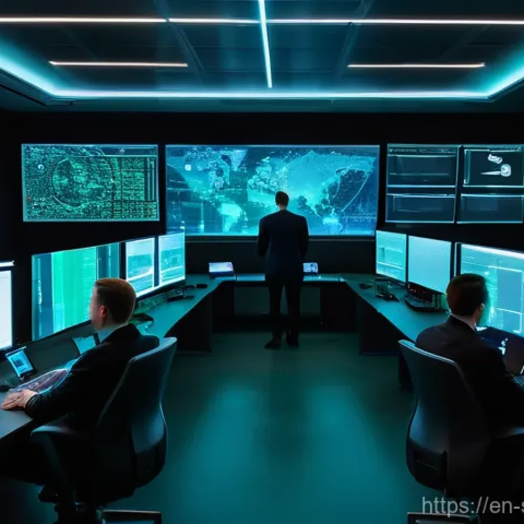 보안 오케스트레이션 자동화의 플랫폼 통합 - **Unified Defense Nexus**
"A wide-angle, cinematic shot of a modern, high-tech cybersecurity ope...