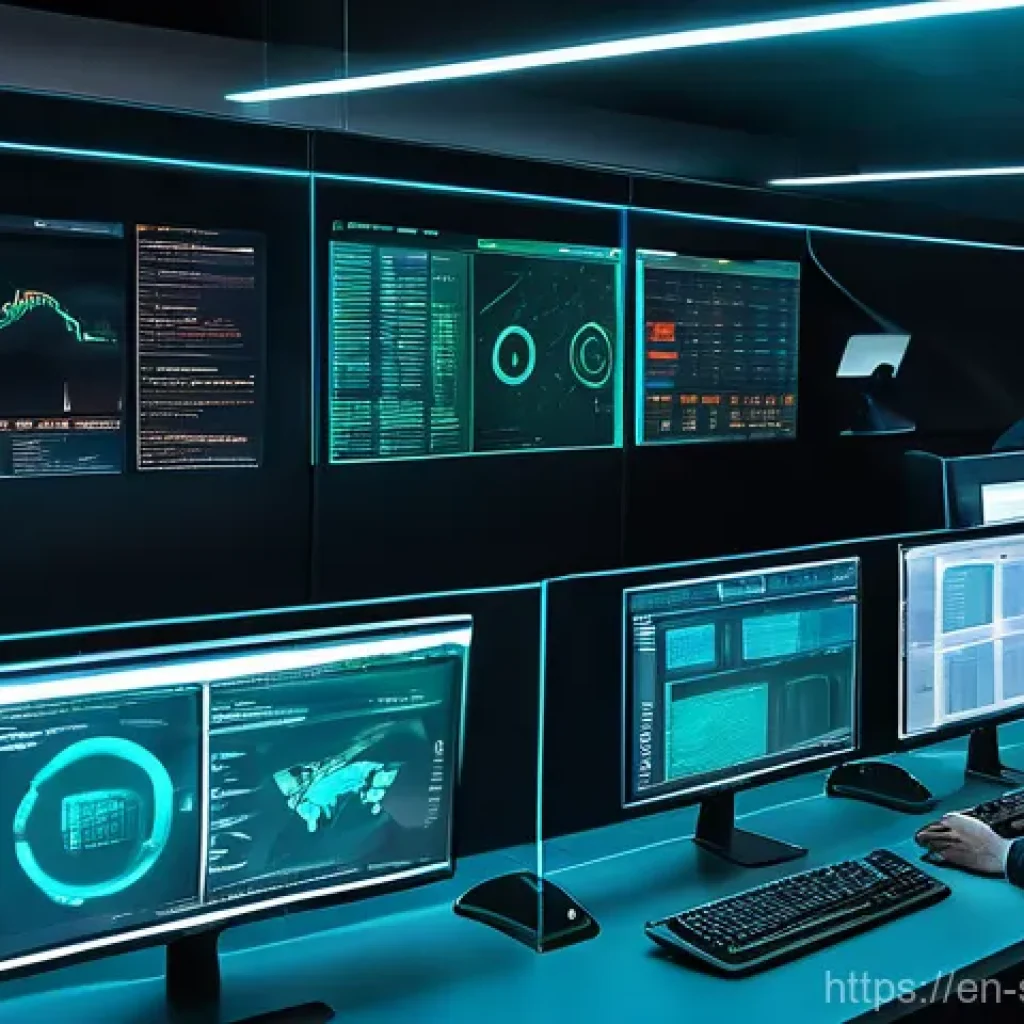 보안 오케스트레이션과 예측 모델링 - **A Unified Front: Orchestrated and Intelligent Defense**
"A highly detailed, cinematic digital ...