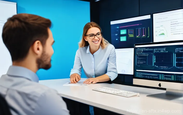 보안 오케스트레이션 자동화의 변화 관리 - **Prompt:** A diverse team of five cybersecurity analysts, professionally dressed in a modern, well-...