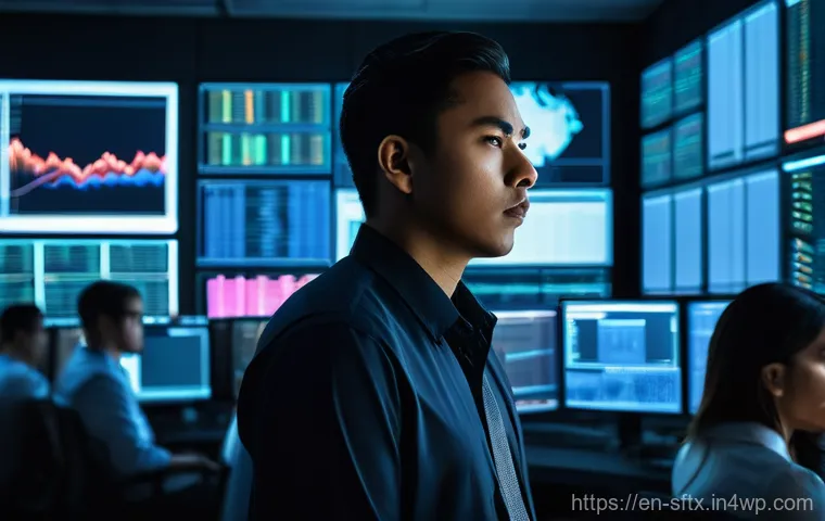 보안 오케스트레이션의 기초와 원리 - **Prompt:** A diverse group of cybersecurity analysts, men and women of various ethnicities, in a di...