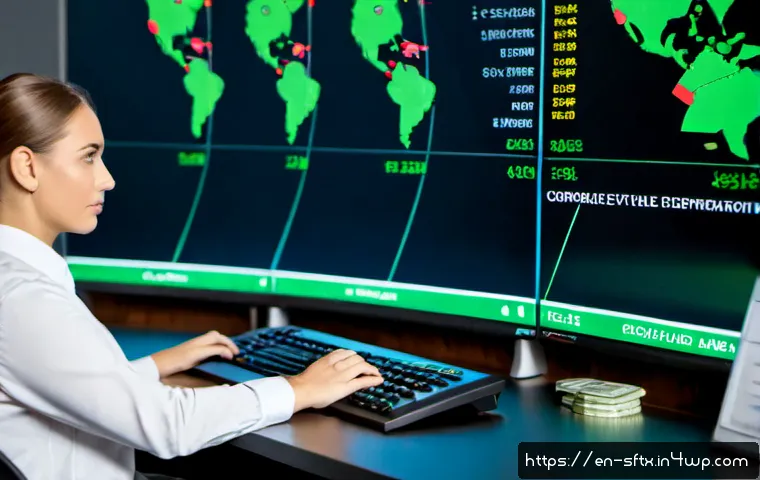 Home 30 보안 오케스트레이션 자동화의 비용 효율성 분석 - Photorealistic modern cybersecurity operations center, confident analyst at a clean desk viewing a l...