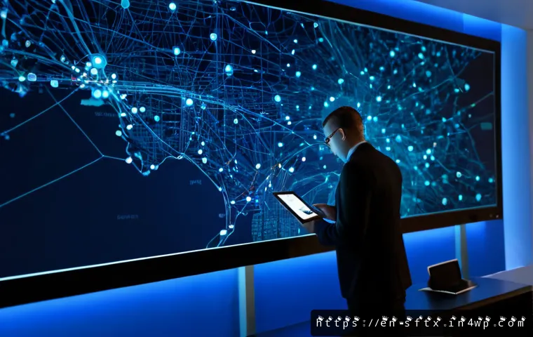 Home 17 보안 오케스트레이션 자동화의 트렌드 분석 - Photorealistic modern cybersecurity operations center, diverse security analysts monitoring a large ...